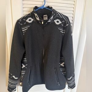 Cinch Black Sherpa-Lined Jacket with Gray Trim